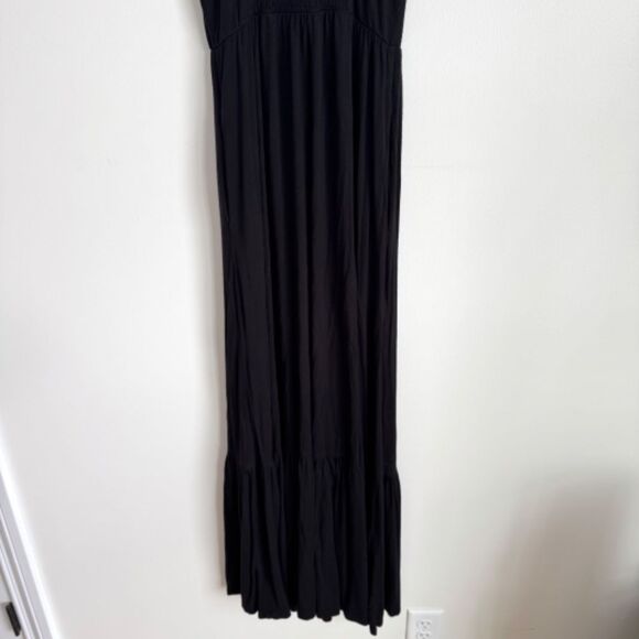Evereve Eloise Tiered Maxi Dress - Black | Size XS - Picture 8 of 10